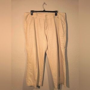 CJ Banks Linen Trousers | Size 20W